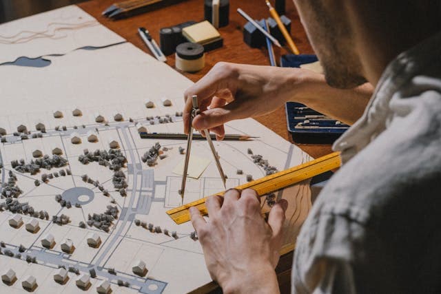 Compas d'architecte — précision et mesure